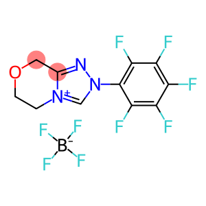 2-(Perfluorophenyl)-2,5,6,8-tetrahydro-[1,2,4]triazolo[3,4-c][1,4]oxazin-4-ium tetrafluoroborate