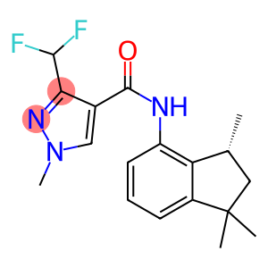 1H-Pyrazole-4-carboxamide, 3-(difluoromethyl)-N-[(3R)-2,3-dihydro-1,1,3-trimethyl-1H-inden-4-yl]-1-methyl-