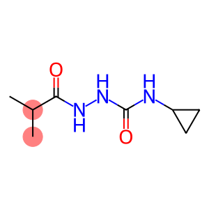 Propanoic  acid,  2-methyl-,  2-[(cyclopropylamino)carbonyl]hydrazide