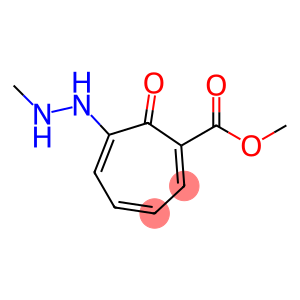 1,3,5-Cycloheptatriene-1-carboxylic acid, 6-(2-methylhydrazinyl)-7-oxo-, methyl ester