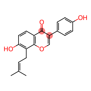 4H-1-Benzopyran-4-one, 7-hydroxy-3-(4-hydroxyphenyl)-8-(3-methyl-2-buten-1-yl)-
