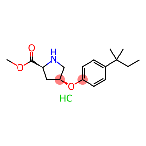 methyl (2S,4S)-4-[4-(2-methylbutan-2-yl)phenoxy]pyrrolidine-2-carboxylate hydrochloride