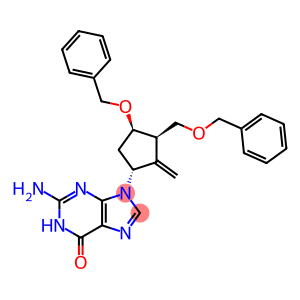 6H-Purin-6-one, 2-amino-1,9-dihydro-9-[(1R,3R,4R)-2-methylene-4-(phenylmethoxy)-3-[(phenylmethoxy)methyl]cyclopentyl]-