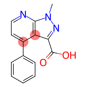1-Methyl-4-phenyl-1H-pyrazolo[3,4-b]pyridine-3-carboxylic acid