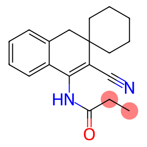 N-(2-cyano-3,4-dihydrospiro[naphthalene-3,1'cyclohexane]-1-yl)propanamide