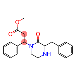 methyl 3-phenyl-3-(2'-oxo-3'-benzyl-1'-piperazinyl)propionate