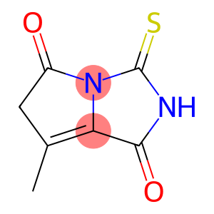 1H-Pyrrolo[1,2-c]imidazole-1,5(6H)-dione,3-mercapto-7-methyl-(8CI)