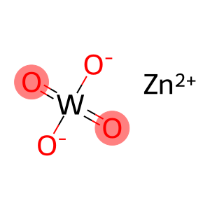 zinc, oxygen(-2) anion, tungsten