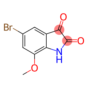 1H-Indole-2,3-dione, 5-bromo-7-methoxy-