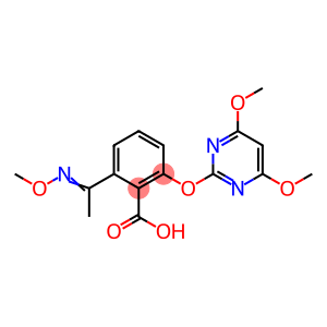 Benzoic acid, 2-[(4,6-dimethoxy-2-pyrimidinyl)oxy]-6-[1-(methoxyimino)ethyl]-