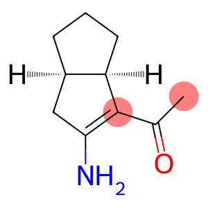 Ethanone, 1-(2-amino-3,3a,4,5,6,6a-hexahydro-1-pentalenyl)-, cis- (9CI)