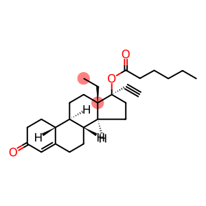 18,19-Dinorpregn-4-en-20-yn-3-one, 13-ethyl-17-[(1-oxohexyl)oxy]-, (17α)- (9CI)