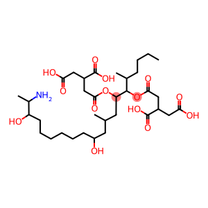 2-[[(5R,6R,7S,9S,11R,18R,19S)-19-amino-6-(3,4-dicarboxybutanoyloxy)-11 ,18-dihydroxy-5,9-dimethyl-icosan-7-yl]oxycarbonylmethyl]butanedioic a cid