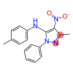 3-Methyl-N-(4-methylphenyl)-4-nitro-1-phenyl-1H-pyrazole-5-amine