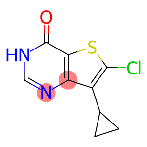 Thieno[3,2-d]pyrimidin-4(3H)-one, 6-chloro-7-cyclopropyl-