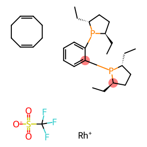(-)-1,2-双((2R,5R)-2,5-二乙基膦基)苯(1,5-环辛二烯)三氟甲磺酸铑(I)[(R,R)-ET-DUPHOS-RH