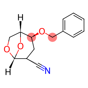 .beta.-D-ribo-Hexopyranose, 1,6-anhydro-2-cyano-2,3-dideoxy-4-O-(phenylmethyl)-