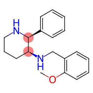 3-Piperidinamine, N-((2-methoxyphenyl)methyl)-2-phenyl-, (2S,3S)-