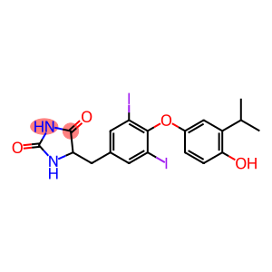 2,4-Imidazolidinedione, 5-[[4-[4-hydroxy-3-(1-methylethyl)phenoxy]-3,5-diiodophenyl]methyl]-