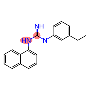 Aptiganel  hydrochloride,  Cerestat,  N-(3-Ethylphenyl)-N-methyl-N-1-naphthalenylguanidine  hydrochloride