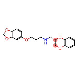 1,4-Benzodioxin-2-methanamine,N-[3-(1,3-benzodioxol-5-yloxy)propyl]-2,3-dihydro-, (2S)-