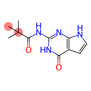 N-(4-Hydroxy-7H-pyrrolo[2,3-d]pyrimidin-2-yl)-2,2-dimethylpropionamide, 2-(2,2-dimethylpropionyl)amino-4-hydroxypyrrolo[2,3-d]pyrimidine