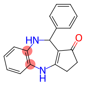 10-Phenyl-3,4,9,10-tetrahydrobenzo-[b]cyclopenta[e][1,4]diazepin-1(2H)-one