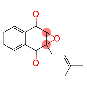1a,7a-Dihydro-1a-(3-methyl-2-butenyl)naphth[2,3-b]oxirene-2,7-dione