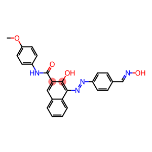 3-hydroxy-4-[[4-[(hydroxyimino)methyl]phenyl]azo]-N-(4-methoxyphenyl)naphthalene-2-carboxamide