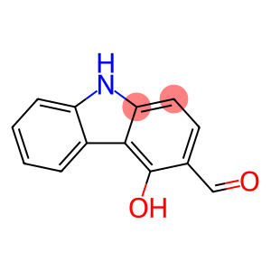 9H-Carbazole-3-carboxaldehyde, 4-hydroxy-