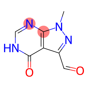1H-Pyrazolo[3,4-d]pyrimidine-3-carboxaldehyde, 4,5-dihydro-1-methyl-4-oxo-