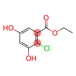 Benzoic acid, 2-chloro-3,5-dihydroxy-, ethyl ester
