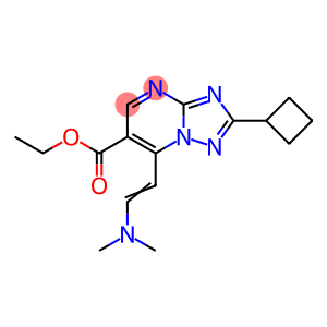2-环丁基-7-[(E)-2-(二甲基氨基)乙烯基][1,2,4]三唑并[1,5-A]嘧啶-6-甲酸乙酯