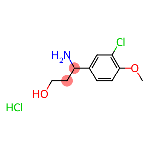 3-AMINO-3-(3-CHLORO-4-METHOXYPHENYL)PROPAN-1-OL HYDROCHLORIDE