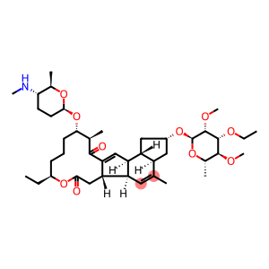 1H-as-Indaceno[3,2-d]oxacyclododecin-7,15-dione, 2-[(6-deoxy-3-O-ethyl-2,4-di-O-methyl-α-L-mannopyranosyl)oxy]-9-ethyl-2,3,3a,5a,5b,6,9,10,11,12,13,14,16a,16b-tetradecahydro-4,14-dimethyl-13-[[(2R,5S,6R)-tetrahydro-6-methyl-5-(methylamino)-2H-pyran-2-yl]oxy]-, (2S,3aR,5aS,5bS,9S,13S,14R,16aS,16bS)-