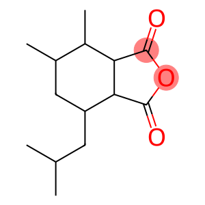 (+-)-6c-isobutyl-3c,4ξ-dimethyl-cyclohexane-1r,2c-dicarboxylic acid-anhydride
