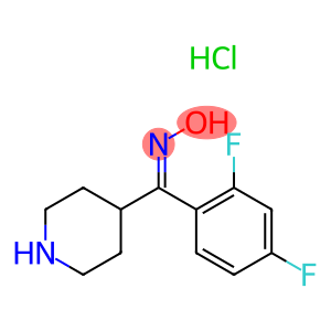 (Z)-(2,4-difluorophenyl)piperidin-4-ylmethanone oxime monohydrochloride