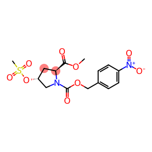 2-O-methyl 1-O-[(4-nitrophenyl)methyl] (2S,4R)-4-methylsulfonyloxypyrrolidine-1,2-dicarboxylate