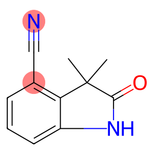 3,3-Dimethyl-2-oxo-2,3-dihydro-1H-indole-4-carbonitrile