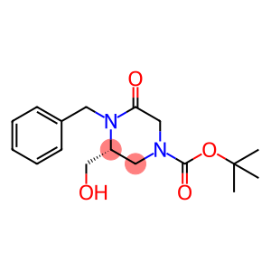 (R)-TERT-BUTYL 4-BENZYL-3-(HYDROXYMETHYL)-5-OXOPIPERAZINE-1-CARBOXYLATE