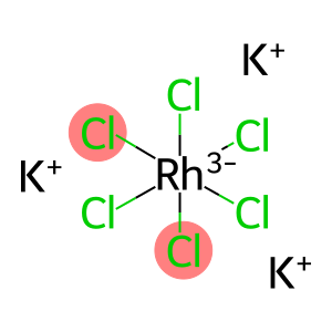 六氯铑(III)酸钾CL6RH.3K