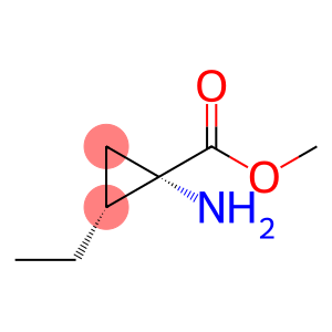 Cyclopropanecarboxylic acid, 1-amino-2-ethyl-, methyl ester, (1S-trans)- (9CI)