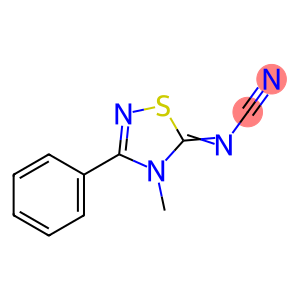 5-Cyanimino-4,5-dihydro-4-methyl-3-phenyl-1,2,4-thiadiazole