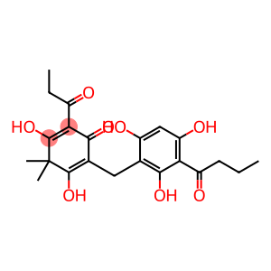 6-Propionyl-4,4-dimethyl-3,5-dihydroxy-2-(2,4,6-trihydroxy-3-butyrylbenzyl)-2,5-cyclohexadien-1-one