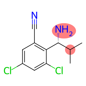 (R)-2-(1-amino-2-methylpropyl)-3,5-dichlorobenzonitrile