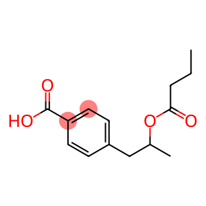 Benzoic acid, 4-[2-(1-oxobutoxy)propyl]-, (+)- (9CI)