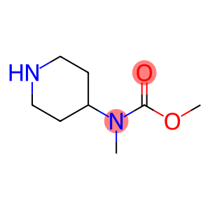 Carbamic  acid,  methyl-4-piperidinyl-,  methyl  ester  (9CI)