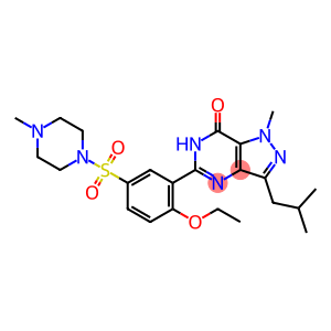 5-[2-Ethoxy-5[(4-methylpiperazin-1-yl)sulfonyl]phenyl]-1-methyl-3-(2-methylpropyl)-6,7-dihydro-1H-pyrazol[4,3-d]pyrimidin-7-one