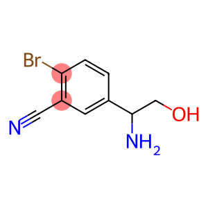 5-(1-amino-2-hydroxyethyl)-2-bromobenzonitrile