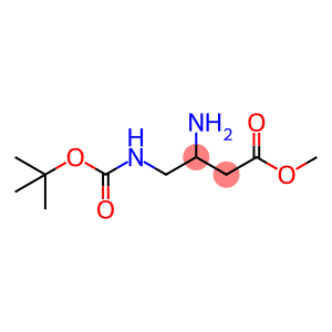 Butanoic acid, 3-amino-4-[[(1,1-dimethylethoxy)carbonyl]amino]-, methyl ester